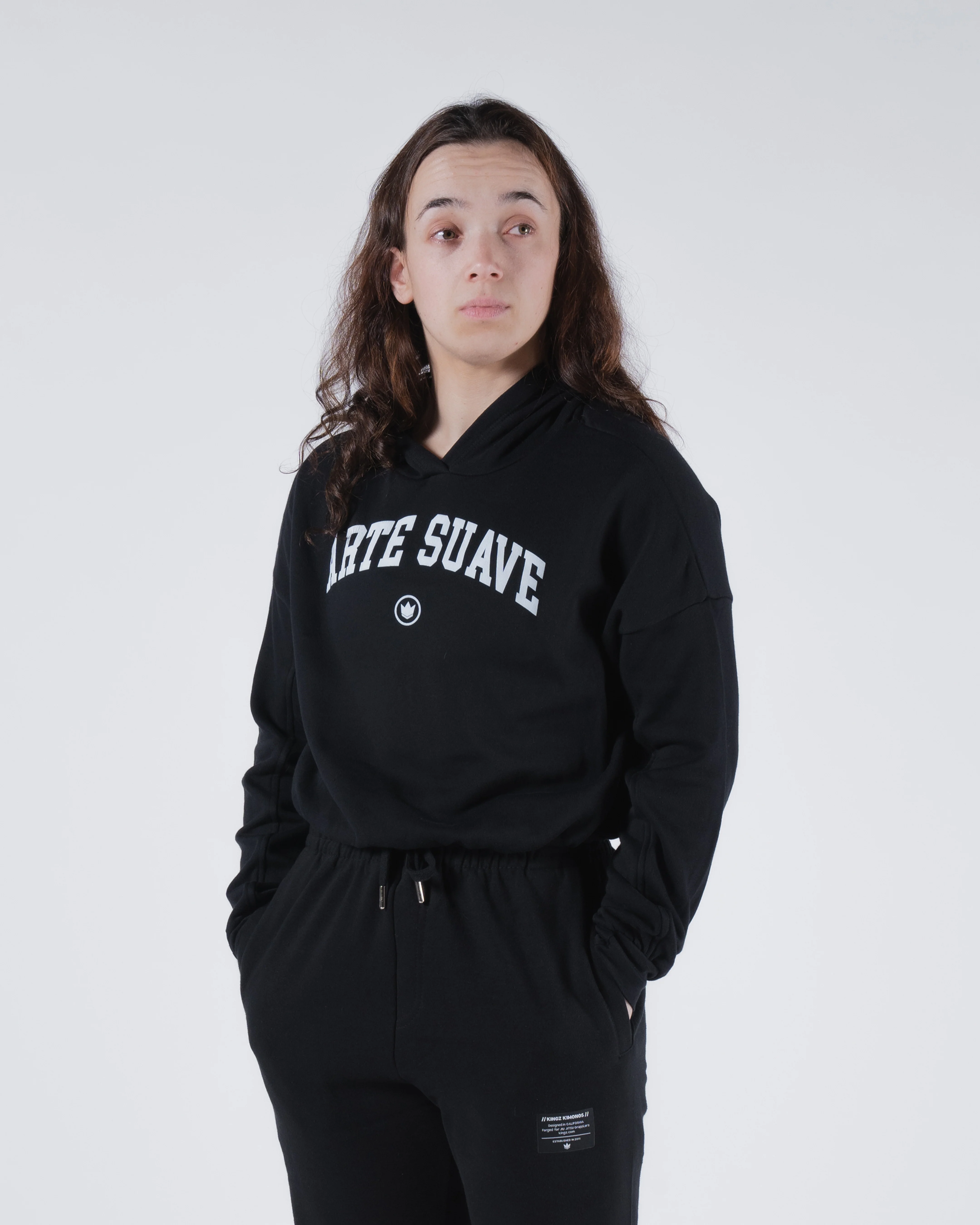 Arte Suave Women's Crop Hoodie - Image 2