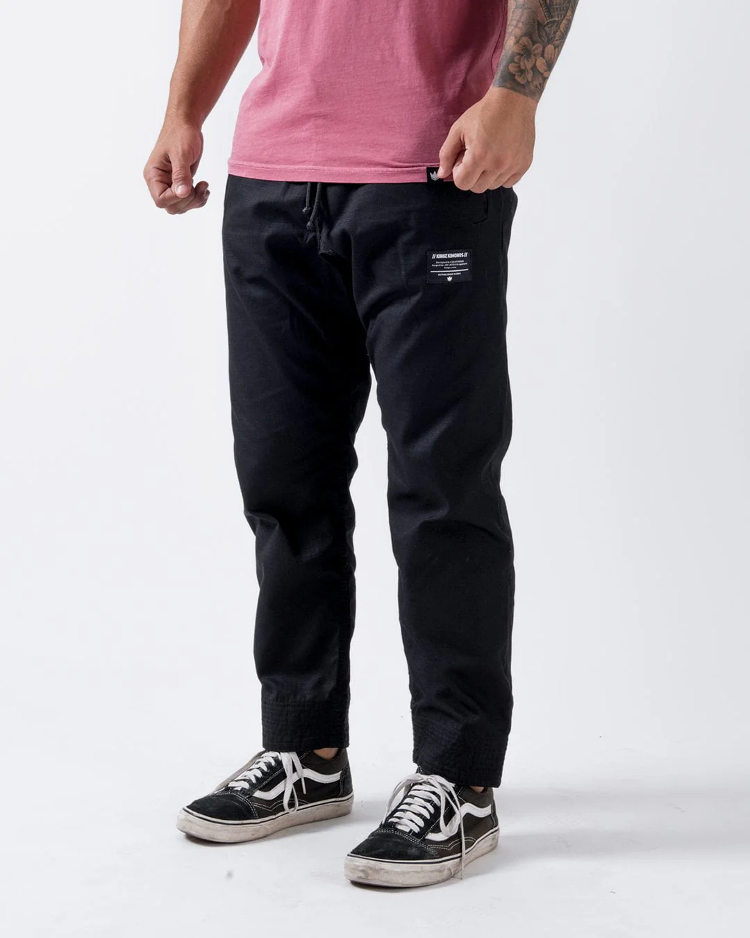 Casual Rip Stop Gi Pant - Black - Image 2