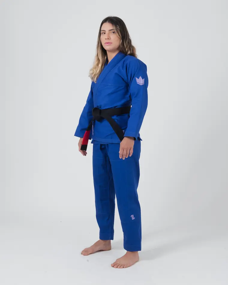 The ONE Womens Jiu Jitsu Gi - Blue/Lavender - Image 4